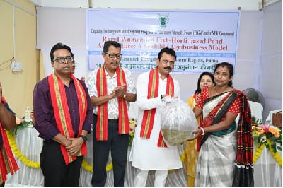 Women-Led Fish–Horti Integrated Farming System Promoted in South Tripura under ICAR-RCER’s NEH Programme