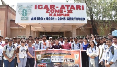 Visit of Agriculture Graduate Students to ICAR-ATARI, Kanpur for Awareness on Balanced Use of Fertilizers and Career Opportunities in Agriculture