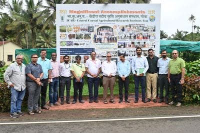 PWD Minister, Goa Visits ICAR-CCARI, Reviews Innovative Agricultural Technologies