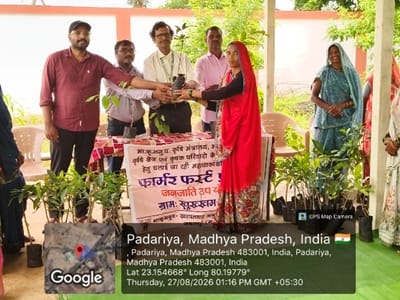 ICAR-DWR, Jabalpur Organizes Fruit Tree Saplings Distribution Programme